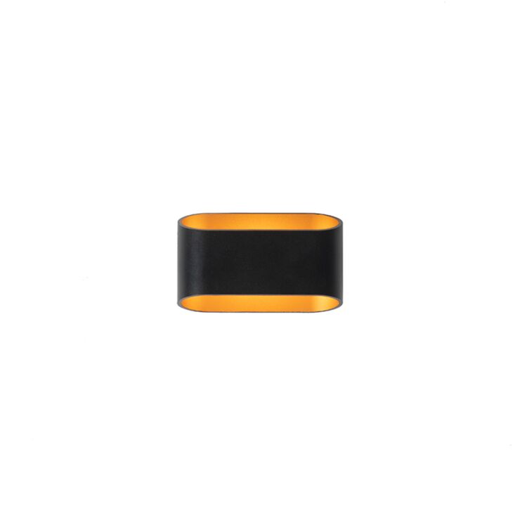 Design wall lamp black with gold - Image 2